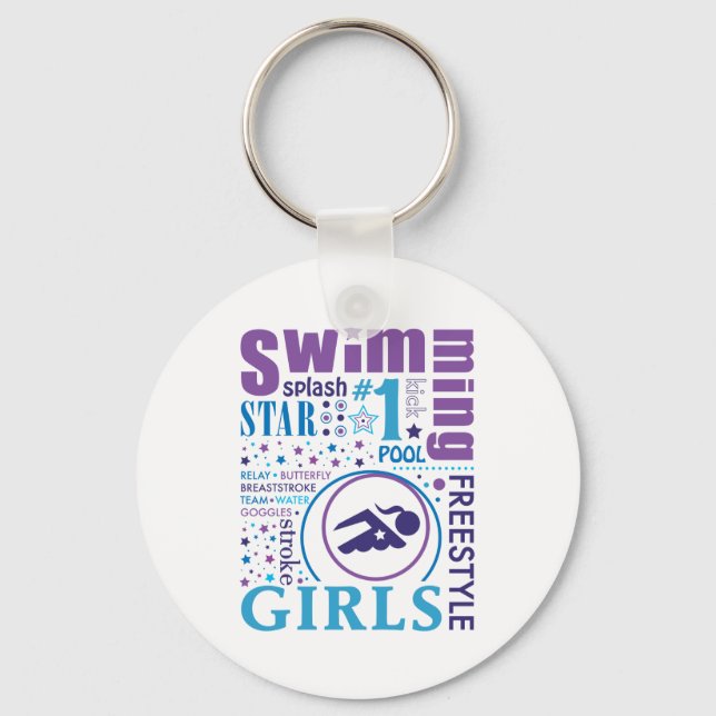 Porte-clés Natation Bourne (Recto)