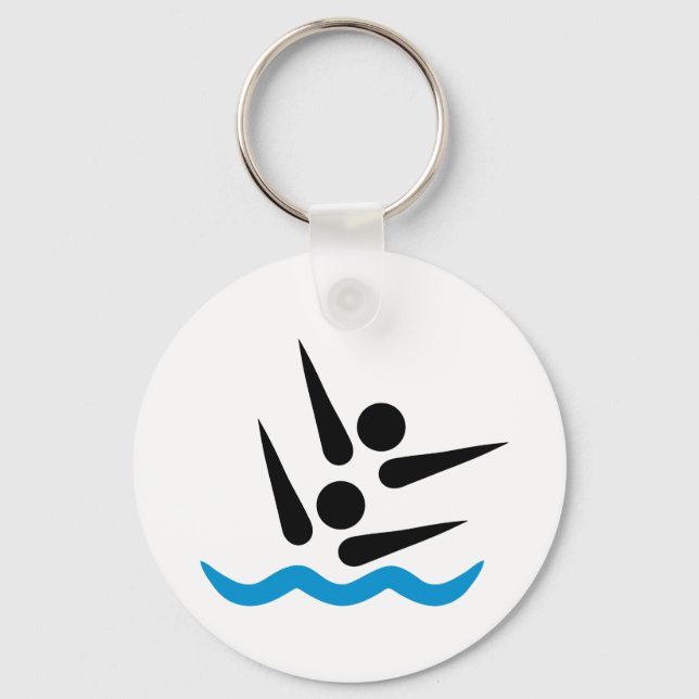 Porte-clés Natation synchronisée (Recto)