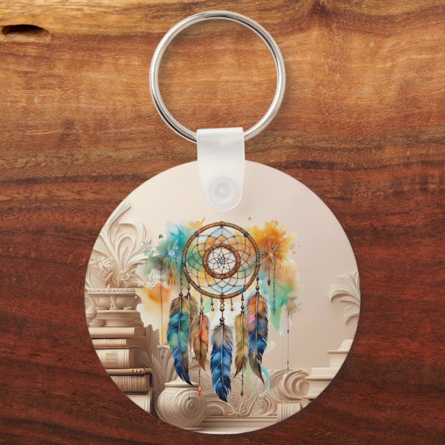 PORTE-CLÉS NATIVE AMERICAN DREAM CATCHER (Verso)