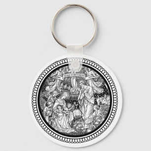 Porte-clés Nativité de Noël Naissance de Jésus Marie Josep