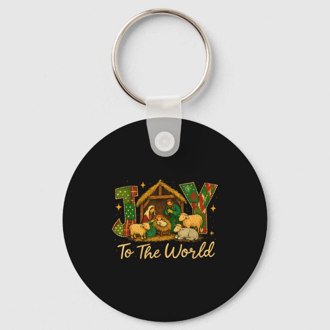 Porte-clés Nativity Scene Joy To The World – Christmas Faith  (Recto)