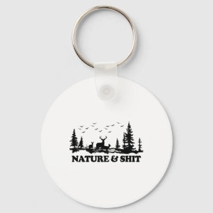 Porte-clés Nature et cabane de lac de camp drôle randonnée ca