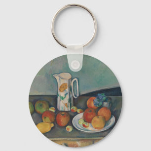 Porte-clés Nature morte, pichet de lait et fruits sur une tab