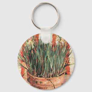Porte-clés Nature morte Pot de fleurs avec ciboulette par Vin
