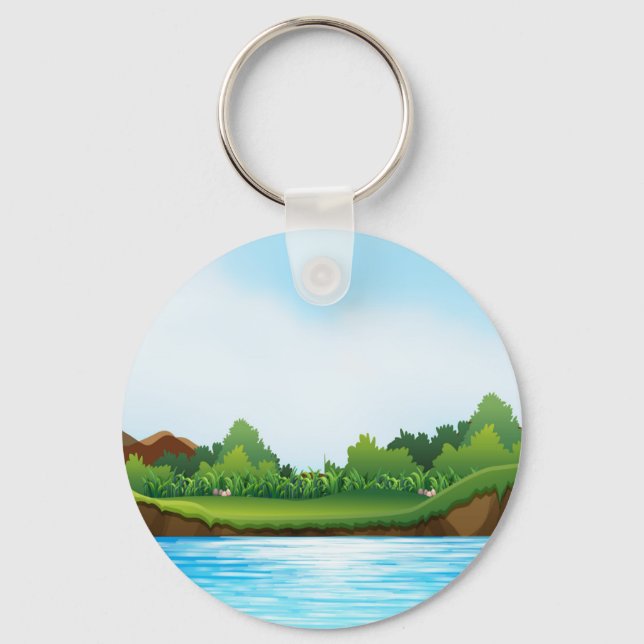 Porte-clés Nature Scenery with River Tank-22805 (Recto)