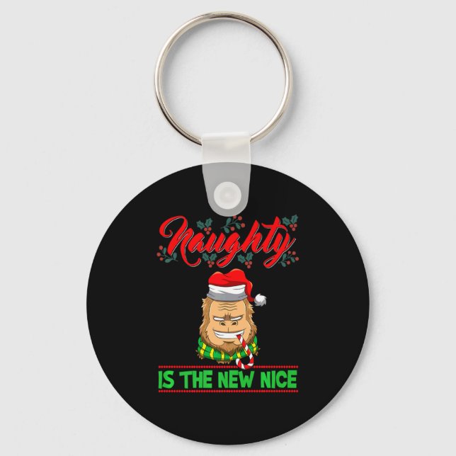 Porte-clés Naughty Is The New Nice Christmas Santa Xmas Premi (Recto)