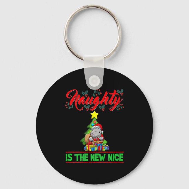 Porte-clés Naughty Is The New Nice Christmas Santa Xmas Premi (Recto)