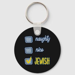 Porte-clés Naughty Jewish Ugly Hanukkah Sweater Chanukah