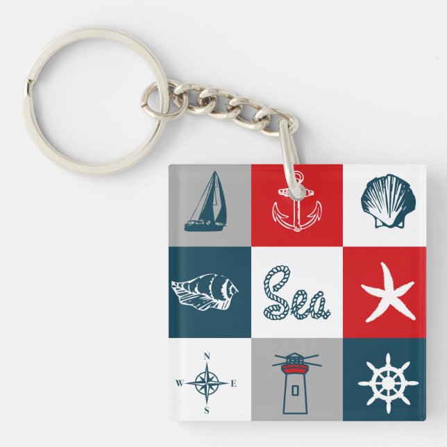Porte-clés Nautical themed design (Devant)