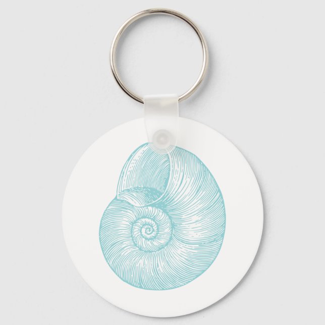Porte-clés Nautical Vintage Marine Seashell (Recto)