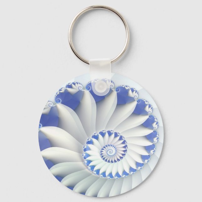 Porte-clés Nautilus bleu (Recto)