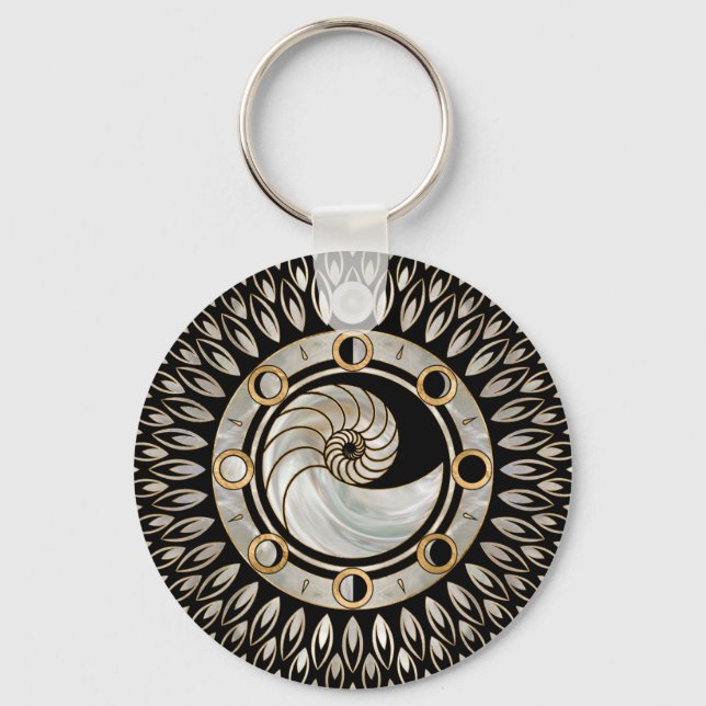 Porte-clés Nautilus Shell - Phases of the moon (Recto)