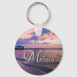 Porte-clés Navarre Beach Magique Heure Purple Sunset Porte - 