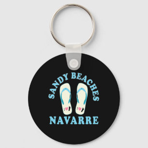 Porte-clés Navarre Vacances Plages De Sable I Heart Flip Flop