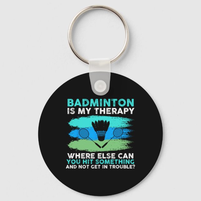 Porte-clés Navette Badminton (Recto)