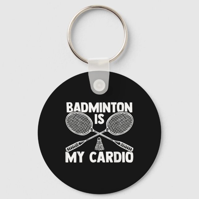 Porte-clés Navette Badminton Player 8 (Recto)