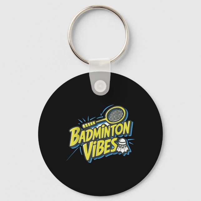 Porte-clés Navette Badminton Vibes  (Recto)