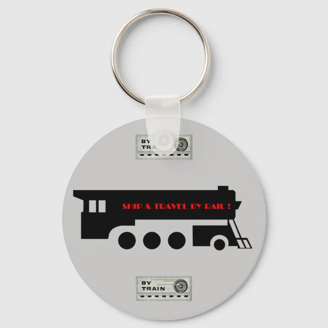 Porte-clés Navire et voyage par train (Recto)