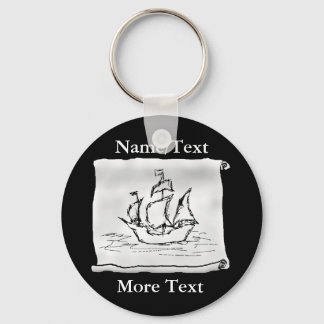 Porte-clés Navire pirate.