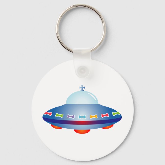 Porte-clés Navire spatial UFO (Recto)