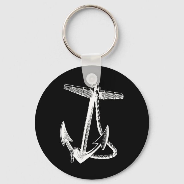 Porte-clés Navires nautiques Ancre Voile Naval  (Recto)