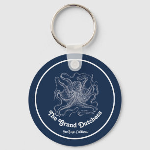 Porte-clés Navy Blue Nautical Welcome À propos de Custom Boat