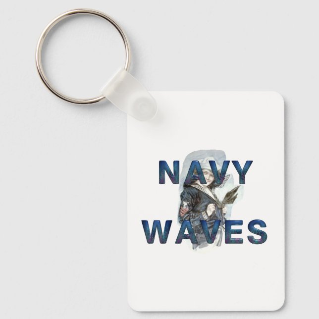 Porte-clés Navy Waves (Recto)