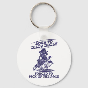 Porte-clés Né À Dilly Dally Goose Raccoon mignon Anima