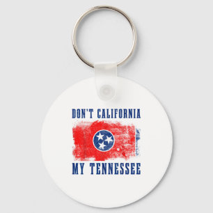 Porte-clés Ne californiez pas mon Tennessee drôle vintage éta