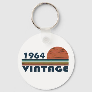 Porte-clés Né en 1964 vintage anniversaire