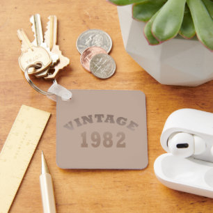 Porte-clés Né en 1982 élégant cadeau d'anniversaire moderne v