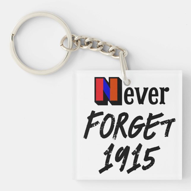 Porte-clés Ne jamais oublier 1915 (Devant)