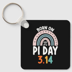 Porte-clés Né le jour de Pi Anniversaire Math Drôle