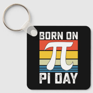 Porte-clés Né le jour de Pi Anniversaire Mathématiques Mathém