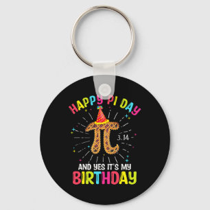 Porte-clés Né Le Jour Du Pi Mars Anniversaire Chemise Happy P