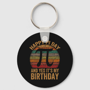 Porte-clés Né Le Jour du Pi Oui C'est mon anniversaire Joyeux