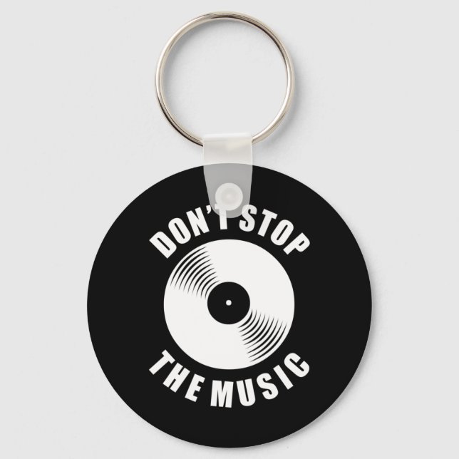 Porte-clés Ne Pas Arrêter La Musique (Recto)