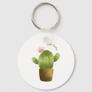 Porte-clés Ne peut pas toucher ça - Cactus mignon