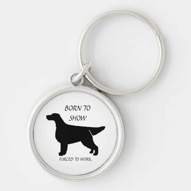 Porte-clés NÉ POUR AFFICHER GORDON SETTER Porte - clé (Devant)