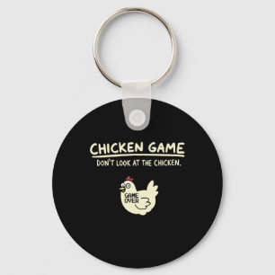 Porte-clés Ne regardez pas le jeu du poulet 