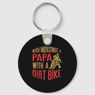 Porte-clés Ne Sous-Estimez Jamais Un Papa Avec Un Vélo Sale D