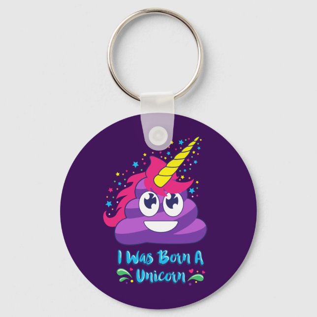 Porte-clés Né Unicorn Emoji (Recto)