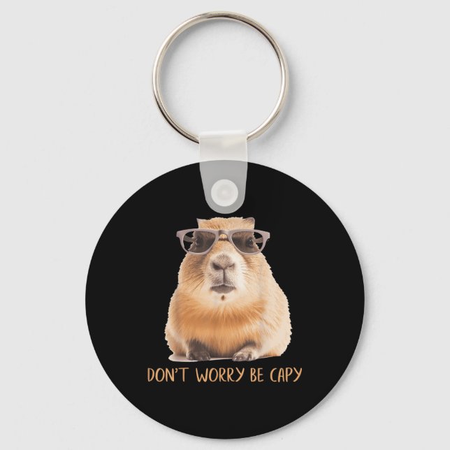 Porte-clés Ne vous inquiétez pas être Capy Capybara (Recto)