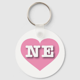 Porte-clés Nebraska Solid Coeur Rose - Big Love