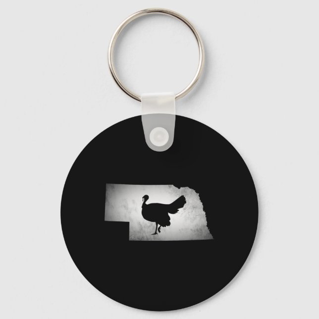 Porte-clés Nebraska Turquie chasse (Recto)