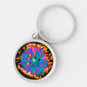 Porte-clés Nébuleuse planétaire NGC 6751 Pop Art Psychédéliqu