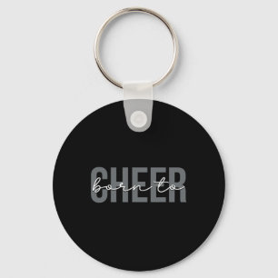 Porte-clés Née Pour Encourager Cheerleading Cheerleader