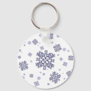 Porte-clés Neige bleue