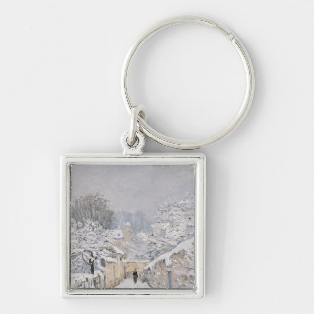 Porte-clés Neige chez Louveciennes, 1878 (Devant)