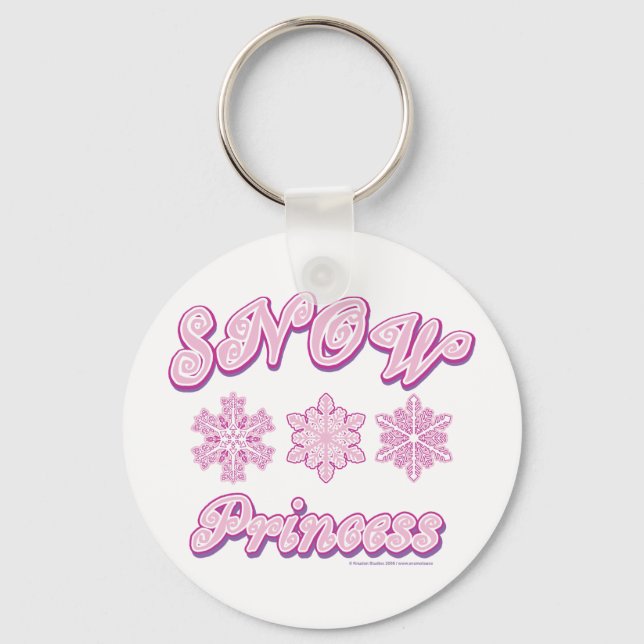 Porte-clés Neige-princesse-sur-le-Foncé (Recto)